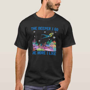 De Hoeper Ik Ga Hoe Meer Ik Scuba Diving Marin Leu T-shirt