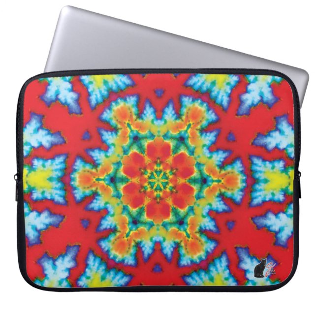 De hoes van de Rosey Kaleidoscope-laptop (Voorkant)