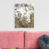 De hoge pieken van de Rocky Mountains Canvas Afdruk (Insitu (Woonkamer))