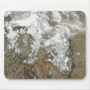 De hoge pieken van de Rocky Mountains Muismat