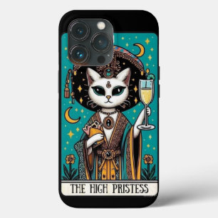 De Hogepriesteres Cat Tarot mobiele telefoon Hoesj iPhone 13 Pro Hoesje