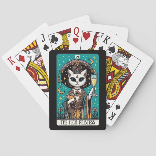 De Hogepriesteres Cat Tarot speelkaarten (Achterkant)