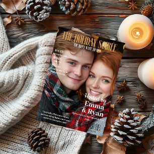 De Holiday Soirée Magazine Cover Foto Kaart