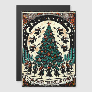 De Holiday Spirit Wenskaart Witch oproepen