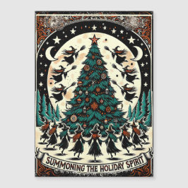 De Holiday Spirit Wenskaart Witch oproepen