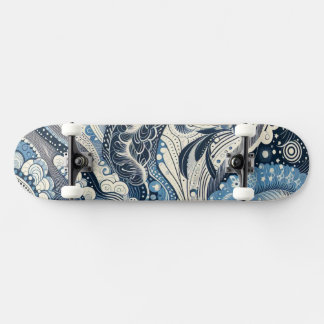 De Home Studio Indigo Bloom Skateboard