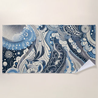 De Home Studio Indigo Bloom Strandlaken