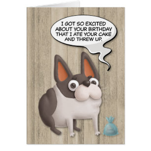 De hond "Ate Your Cake" grappige Birthday Kaart