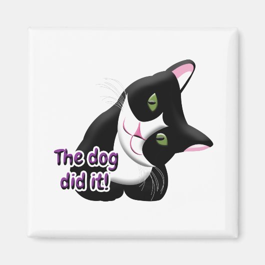De hond deed het Cat Magneet (Voorkant)