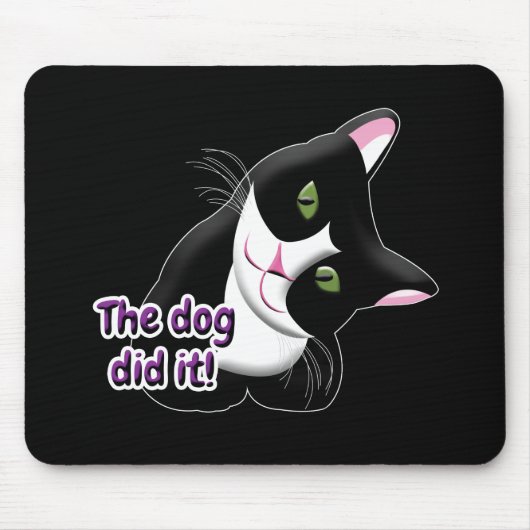 De hond deed het Cat Muismat (Voorkant)