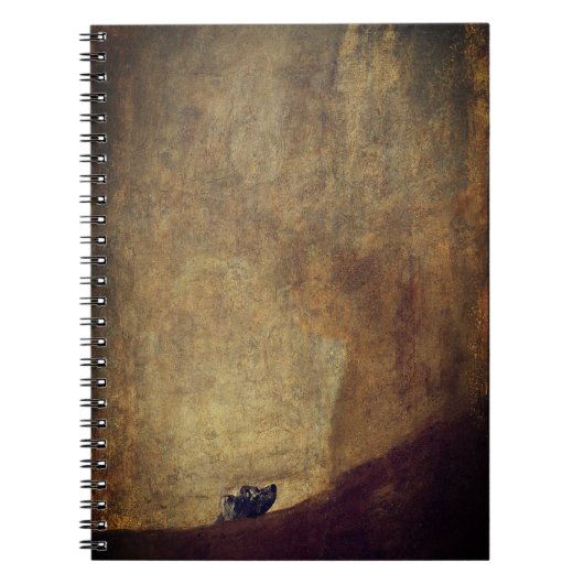 De hond (El Perro) - van Francisco Goya Notitieboek (Voorkant)