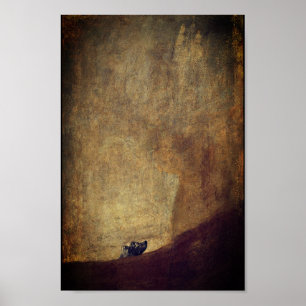 De hond (El Perro) - van Francisco Goya Poster