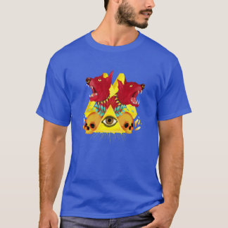 De hond Illuminati meisje familie T-shirt