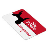 De hond moet potty Poop Magnet gaan, standaardpoel Magneet (Rechterzijde)