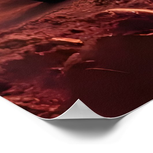 De hond op Mars | AI Art Poster (Hoek)