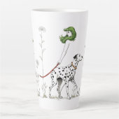 De hond rondlopen latte mok (Voorkant)