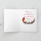 De Hond van Bichon Frise van Kerstmis Feestdagen Kaart (Binnen)