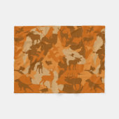 De hond van Cammo Fleece Deken (Voorkant (Horizontaal))