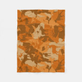 De hond van Cammo Fleece Deken (Voorkant)