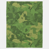 De hond van Cammo Fleece Deken (Voorkant)