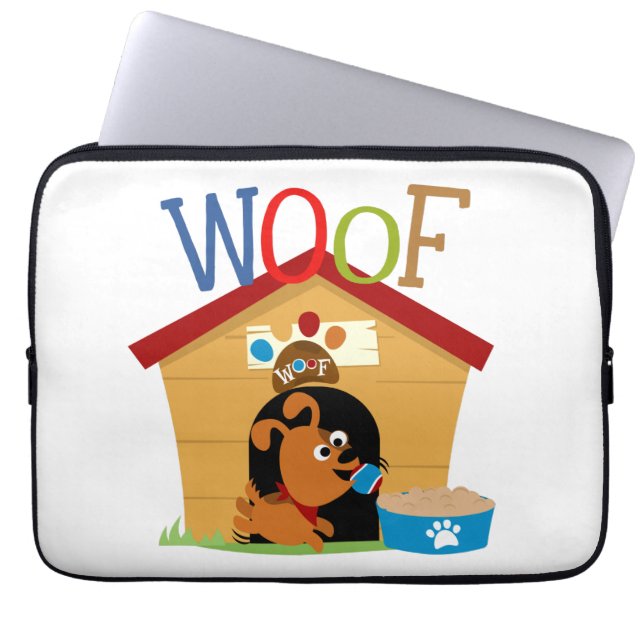 De Hond van de inslag Laptop Sleeve (Voorkant)