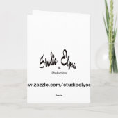 De Hond van de kerstman Feestdagen Kaart (Achterkant)