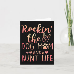 De hond van de Moederdag van de tante en de hond v Kaart