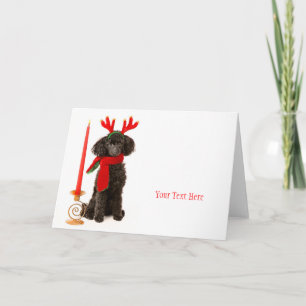 De Hond van de Poedel van het Speelgoed van Feestdagen Kaart