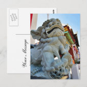 De Hond van Foo in Chinatown in Los Angeles Briefkaart (Voorkant / Achterkant)