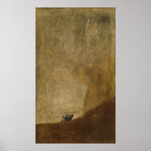 De hond van Francisco Goya Poster