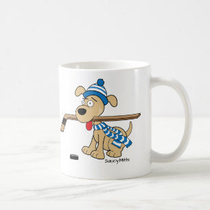 De Hond van het Hockey van de cartoon Koffiemok