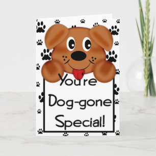 De Hond van het puppy u is de hond-Gegaane Feestdagen Kaart