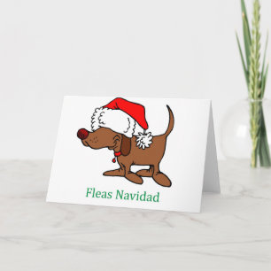 De Hond van Kerstmis Feestdagen Kaart