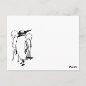 de hond van slaapDino Briefkaart (Achterkant)