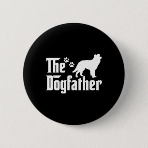 De honden vader T-shirt Vaderdag cadeau hondenlief Ronde Button 5,7 Cm