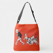 de hondenwandelaar crossbody tas (Achterkant)