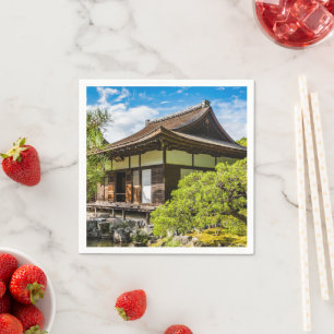 De hondo of de hoofdhal in Ginkaku-Ji, Kyoto Servet