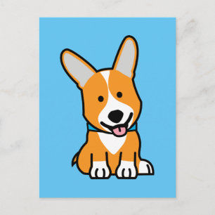 De hondpuppy van een hond gelukkige Pembroke Briefkaart