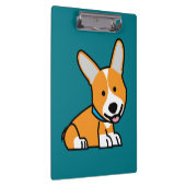 De hondpuppy van een hond gelukkige Pembroke Klembord (Rechts)