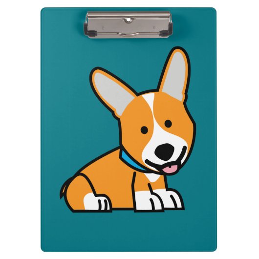 De hondpuppy van een hond gelukkige Pembroke Klembord (Voorkant)