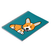 De hondpuppy van een hond gelukkige Pembroke Notitieboek (Linkerzijde)