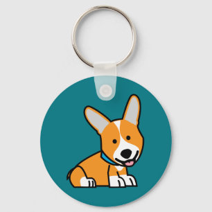 De hondpuppy van een hond gelukkige Pembroke Sleutelhanger