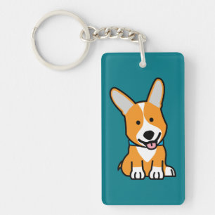 De hondpuppy van een hond gelukkige Pembroke Sleutelhanger