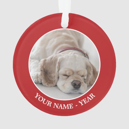 De hondslaap van de cocker-spaniël ornament (achterkant)