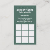 de hondzegelkaart lopen visitekaartje (Achterkant)