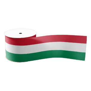 De Hongaarse vlag & Hongarije reizen, vakantie/spo Grosgrain Lint
