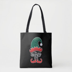 De Hongerige Elf Familie Matching Groep Kerstmis Draagtas