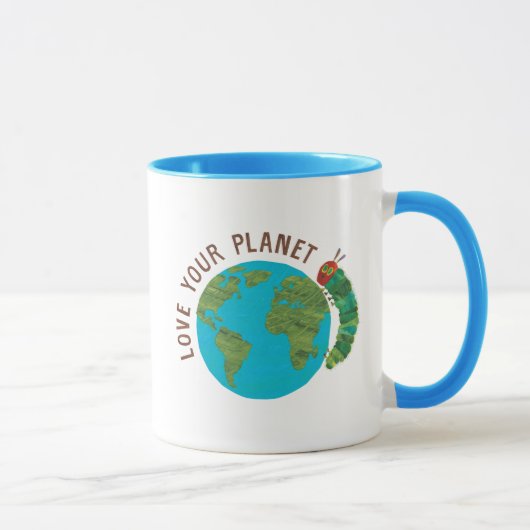 De hongerige rups houdt van jullie planeet mok (Rechts)