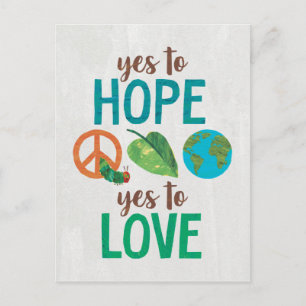 De hongerige rups ja tegen hoop briefkaart