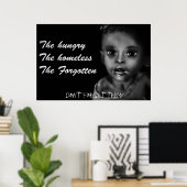 De hongerigen, de daklozen, de vergeten poster (Thuiskantoor)